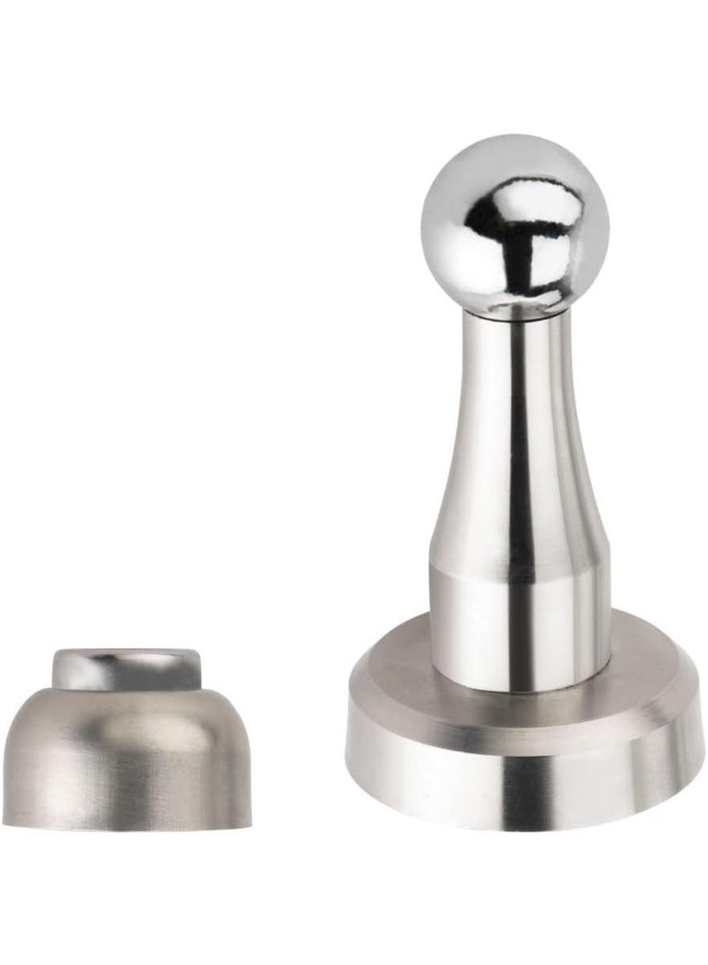 صدادة باب مغناطيسية أنيقة من الستانلس ستيل مع براغي ، سدادة باب شديدة التحمل للمنزل والمكتب عبوة من 5 قطع) - Image 3